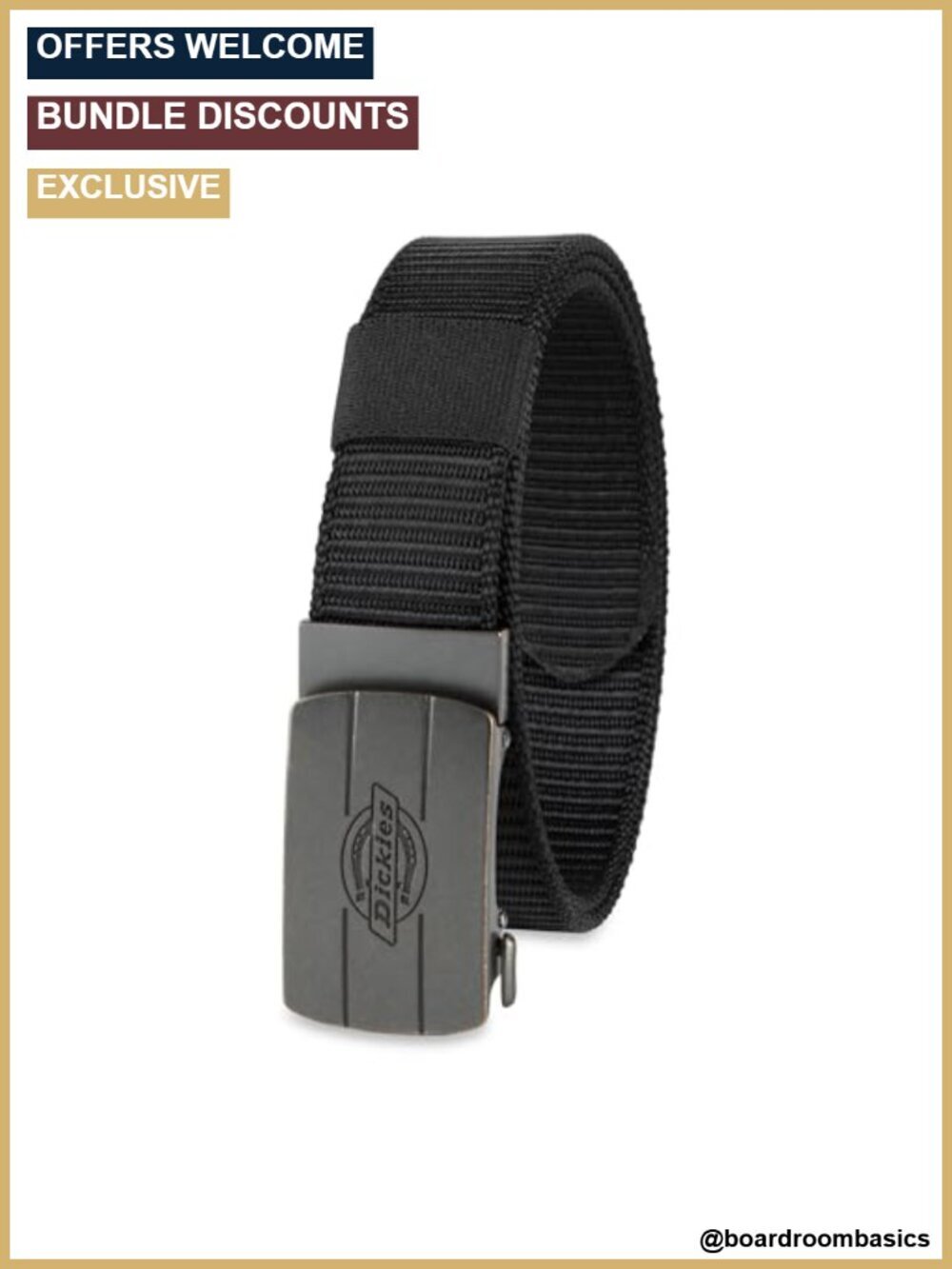 Men's Fully Adjustable Track Belt - Plaque Buckle